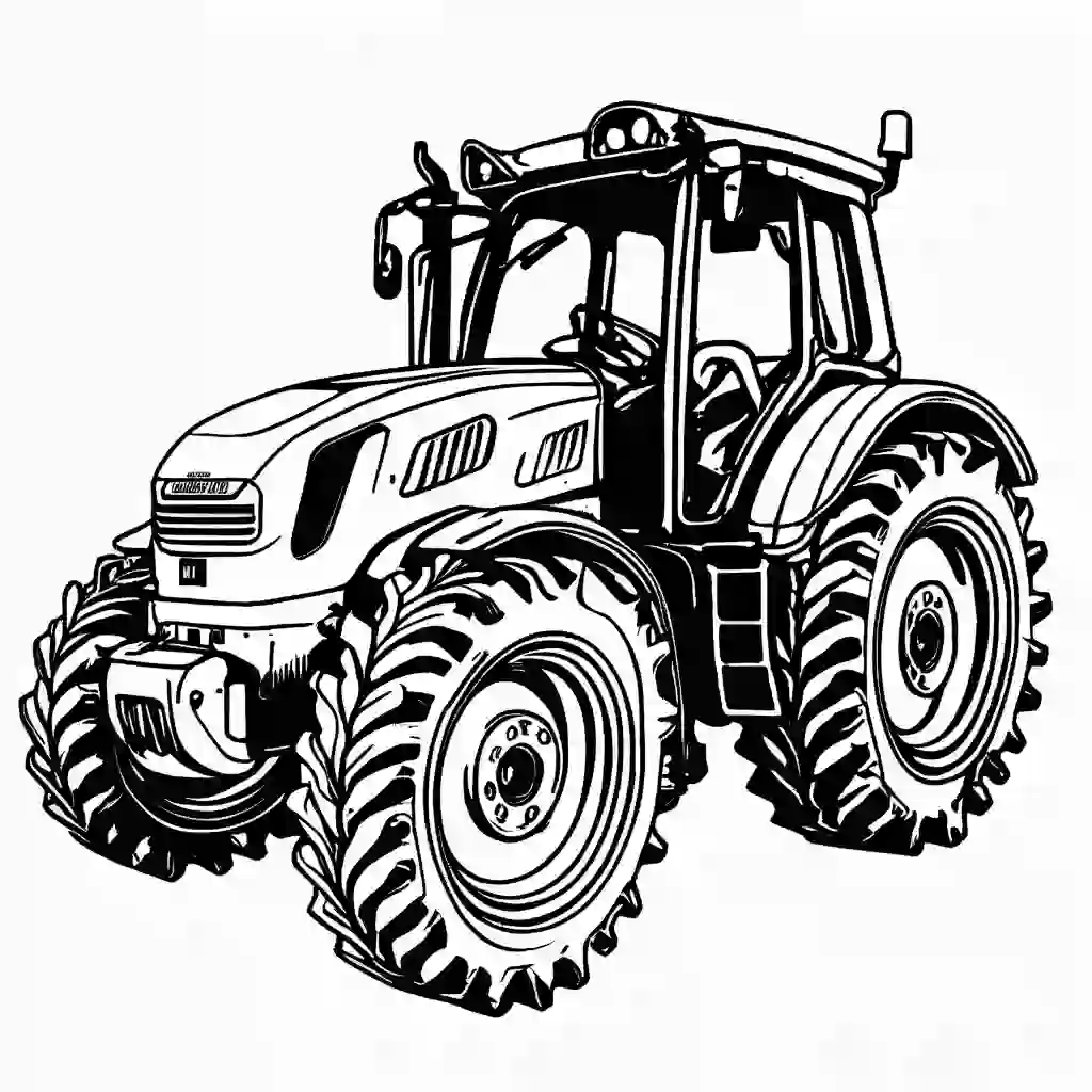 Four-Wheel Tractors coloring pages